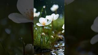 beautiful lily flowers #rainyrelaxation #rain #nature #forest #musicforrelaxation #rainyrelaxation