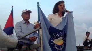 Mu Sochua: Campaign rally in Battambang