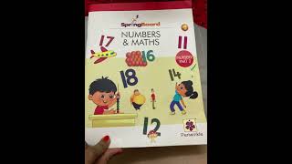 CUTTING & SORTING FRUITS&VEGETABLES /SPRINGBOARD NUMBERS&MATHS BOOK BY PERIWINKLE/NURSERY,JUNIOR KG