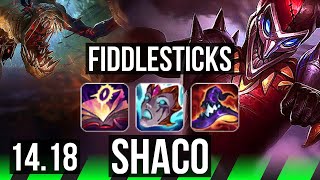 FIDDLESTICKS vs SHACO (JGL) | 66% winrate, 4/2/17 | NA Master | 14.18