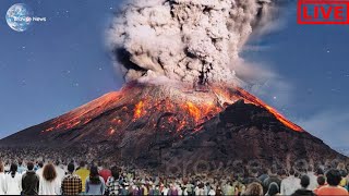 Terrifying! 4th eruption of Popocatépetl Volcano hampers air travel, Ash covers Mexico City