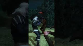 Geralt getting beaten by thugs