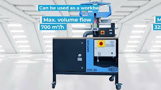 UNIFLEX UVC 50: Clean air in service workshops.  Odor-neutralising air cleaner