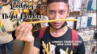 I Went to Luodong Night Market, Yilan | Longest French Fries & Famous Nobel Cake | Life in Taiwan #1