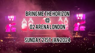 Bring Me The Horizon Live @ O2 Arena London 21st January 2024   With Full Show Timestamps