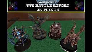 Competitive TTS 40k Battle - Death Guard Demon Engines vs Ironhands- 2k GT