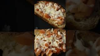 Making Simple bread Pizza for dinner. Quick and easy