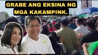 SINALUBONG NG MGA KAKAMPINK SI KIKO PANGILINAN. PARA SA PAG FILED NG COC. NARITO ANG EKSINA..