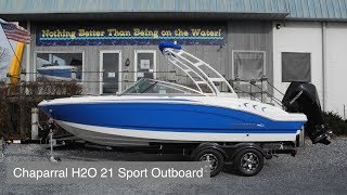 2019 Chaparral H2O 21 Sport Outboard Electric Blue - SOLD