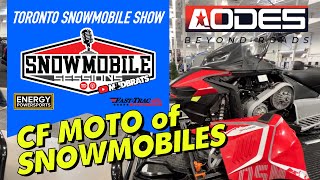 The CFMOTO of SNOWMOBILES - AODES AlpineCross 1000 Pro | Toronto Snowmobile Show Snowmobile Sessions