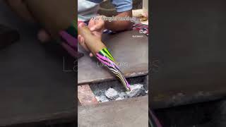 Lac bangles making #lacbangles #banglesmaking