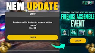 Why New Update ? Friends Assemble Event Explain | New State Mobile Free Chicken Medal 🔥