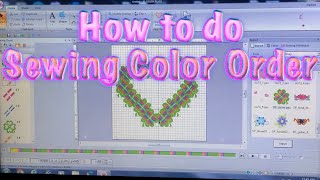 How to quickly do sewing color order, pe design, pe design 11