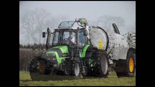 Mest injecteren met een deutz m600 agrotron en een Joskin modulo 2 tank