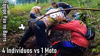 Equipe Pau no Barro Mostrando suas Habilidades na Trilha de Moto!! Part.1