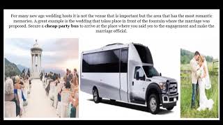 4 Great Ideas for Hosting a Wedding Where it was Proposed By Party Bus Rental DC