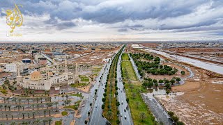 امطار تبوك _ عبدالمجيد عبدالله اوبريت تبوك الورد ، تصوير جوي