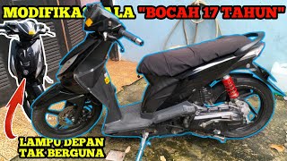 REVIEW MOTOR HONDA BEAT 2012 MODIFIKASI LOW BUDGET ALA BOCAH 17 TAHUN