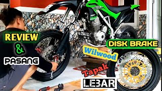 TAMBAH WAHH 》》》 MODIF KLX SUPERMOTO || DISK BRAKE TAPAK LEBAR #Utadarekichanell