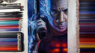 Drawing Bloodshot (Vin Diesel) | Fame Art