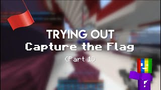 TRYING OUT CUBECRAFT'S CAPTURE THE FLAG | Part 1