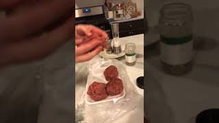 Italian inspired hamburgers with mozzarella