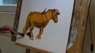 Miniature pony painting part 3