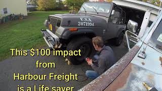 How to fix rusty brakes on Wrangler 1994. 100 Subscribers THANK YOU.😀 #5