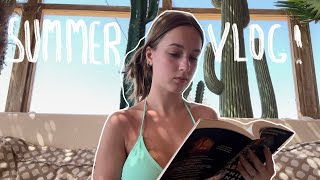 a SUMMER bookish video! book mail, bookshelf decorations, reading vlogs...