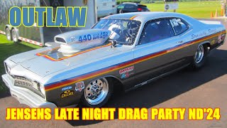 OUTLAW DOOR CAR Jensens Late Night Drag Party '24 Numidia Dragway