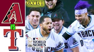 Texas Rangers Vs. D-backs World Series 2023 Game 1 Full Highlights (10/27/22) | MLB Highlights 2023