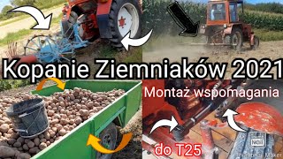 ➖Montaż wspomagania do T25.👌🥔Kopanie Ziemniaków 2021🌱Akcja na 2xT25✔🚜