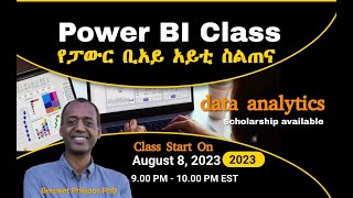 Power BI Training in Amharic for Ethiopian Community with Dr. Bereket(PhD)