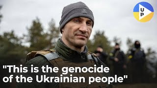 Volodymyr Klychko in Bucha: "This is the genocide of the Ukrainian people" #Shorts