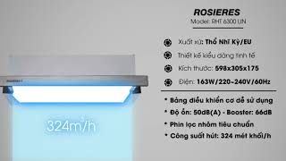 Máy hút mùi âm tủ Model RHT 6300 LIN mới nhất 2019 | Rosieres | Máy hút mùi tốt nhất