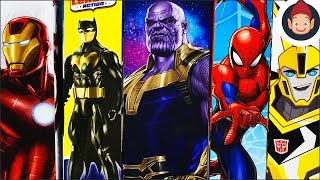 Titan Hero Series Toys - Iron Man | Thanos | Transformers Bumblebee | Spider-Man & Batman