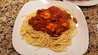 Galinha Cacciatore feita pelo meu marido (chicken cacciatore)