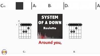 SYSTEM OF A DOWN Roulette FCN GUITAR CHORDS & LYRICS