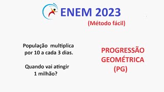 ENEM 2023 - Progressão Geométrica - Um agricultor é informado ...