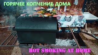 Горячее копчение в домашних условиях. Hot smoking at home. Первый опыт. First Experience.