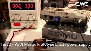 WIDI Master prototype II test 2 - 3.3v power supply