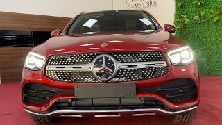 Mercedes Glc 300 4matic 2021 màu đỏ nội thất kem cực hiếm | Giảm 50% lệ phí trước bạ