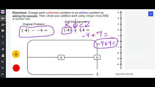 Changing Subtraction to Addition Example 4