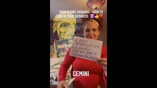 #Gemini ascendant -How to lead in your business using your rising sign #astrology #leader