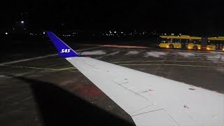 SAS Scandinavian Airlines CRJ-900 Bergen-Oslo Safety Takeoff Inflight Landing