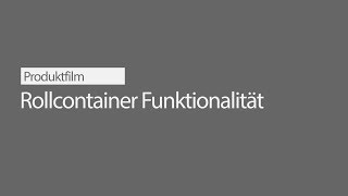 MARO | Rollcontainer Funktionalität