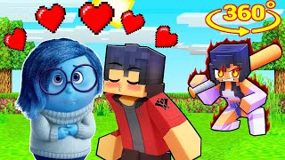 Aphmau's BOYFRIEND In Love With SADNESS (INSIDE OUT 2) in Minecraft 360°