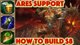 SMITE HOW TO BUILD ARES - Ares Support Build Season 8 Conquest + How To + Guide +  Gameplay