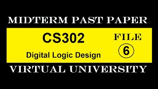 CS302 MIDTERM FILE 6|PAST PAPER|VIRTUAL UNIVERSITY