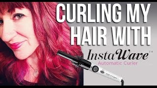 Curling Your Hair With the Kiss Instawave Spinning Curler